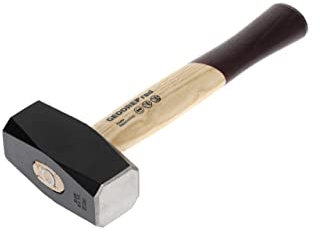 GEDORE red Fäustel mit Holzgriff, 1500 g Kopfgewicht, Hammer mit Eschenstiel, Werkzeug, geschmiedet, Ringkeil, R92200055