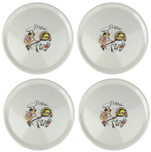 Saturnia Platos para pizza (4 unidades, 33 cm de diámetro)