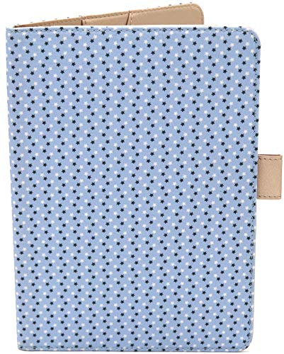 Porta Libretto Sanitario Blu Per Neonati - Formato A5 15x20 Cm - Alette Per Riporre Prescrizioni y Documenti