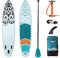 MOAI 11' Stand Up Paddle Board Inflatable SUP Board, 335 x 76 x 15 cm, Complete Package