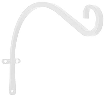 ENJY Wandhaken Blumenampel 2-stück Metallwand Hängende Laterne Aufhänger Korb Balkon Haushalt Pflanze Blumenhalterung (Color : White)