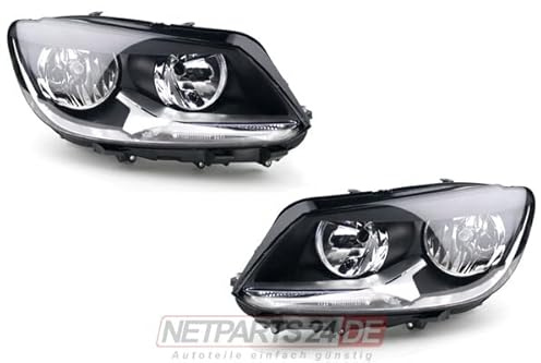 Johns, Scheinwerfer Set Halogen passend für VW Touran 1T Li. R H7 H15 2010-