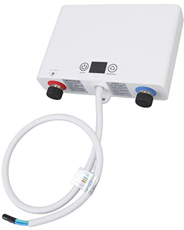 Chauffe eau électrique sans réservoir, 5500W ABS 220V Petit chauffe eau instantané électrique économie d'eau pour la cuisine