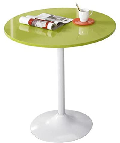 Runder Bartisch, Glastisch, Pub-Bistro-Weintheke mit verchromter Basis, Chrom, Ständer, Wohnzimmer-Couchtisch, Freizeit-Couchtisch (Größe: 50 cm)