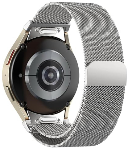 Magnet Armband for Samsung Galaxy Watch 6 5 4 7 armband 40mm 44mm/Galaxy Watch 6 Classic 47mm 43mm/Watchs 4 Classic 46mm 42mm/5 Pro 45mm Band/FE,One-Click Wechseln Milanaise Edelstahl metall Armbänder