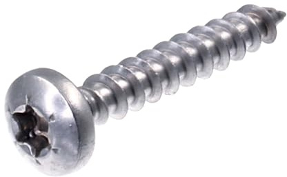SECCARO Viti per truciolato a testa semicircolare 5 x 30 mm, in acciaio inox V2A VA A2, viti per legno con filettatura completa, TX/esagono incassato, rotonde, 250 pezzi