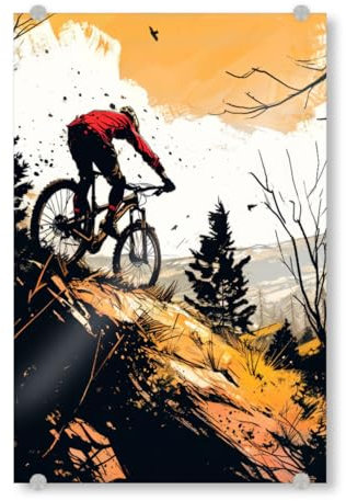 artboxONE Acrylglasbild 30x20 cm Sport Radsport Kunst D Bild hinter Acrylglas - Bild Sport Fahrrad Fahrrad