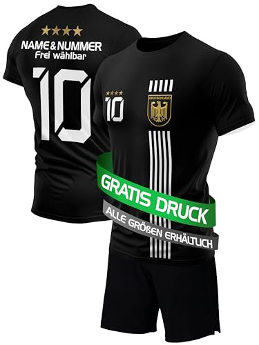 IIIII20Fo7IIIII Fussball Deutschland Trikot Em 2024 Kinder mit eigenem Namen personalisiert - Jungen National Fußball Kind Trikots - Jungs Fanartikel deutsche Nationalmannschaft