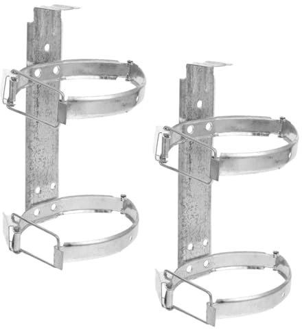 jojofuny Wandhalterung Für Feuerlöscher 2 Stück Befestigungshaken Aus Eisen Robuster Feuerlöscherständer Einfache Installation Für Sicherheitsausrüstung