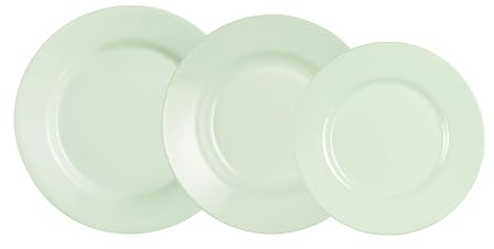 LUMINARC PLUMI PARADISE VER - Vajilla Opal 18 Piezas - 6 Personas