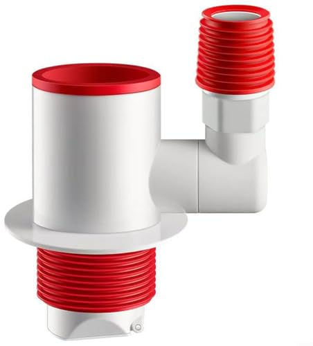 HOHOVYVY Desagüe para fregadero, adaptador de desagüe de lavadora, para rotación de 360°, conector de desagüe doble para lavadoras y fregaderos
