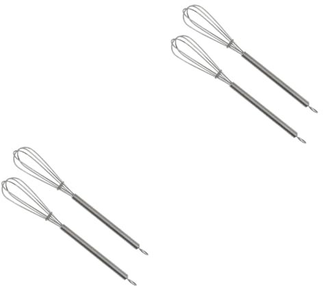 OKUMEYR 4stücke Edelstahl Rührstäbe Für Haarfarbe Handmixer Für Friseursalons Und Zuhause Zum Mischen Von Haarfärbemittel Und Pflegeprodukten Leicht Und Rostfrei