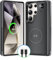 NEWDERY für Samsung Galaxy S25 Ultra Akkuhülle 6,9, 10000mAh tragbare Powerbank mit LED-Anzeige, kabelloses Qi-Ladegerät und 20 W USB-C-Schnellladung, Sync-Data unterstützt, Schwarz