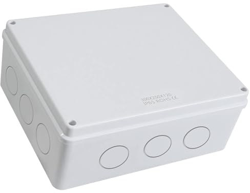 Kiyraglo 300mm x 250 x 120mm IP65 ABS Waterproof Junction Box Outdoor Cable Connection Enclosure
