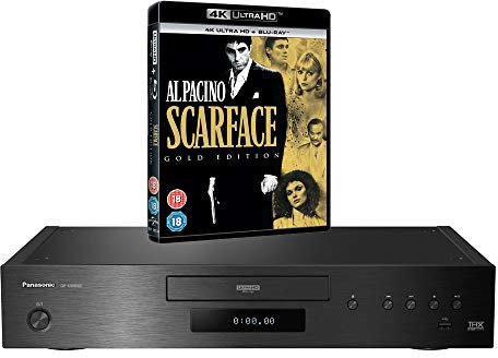 MULTIREGION Blu-ray Player Compatible with Panasonic DP-UB9000 MultiRegion Blu-ray Region A, B & C - DVD Regions 1-8 - Bundle Including Scarface 4K UHD Disc