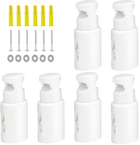 MYLERCT Soportes para Radiadores Baño, 6 Piezas Soporte Toallero Radiador, Accesorios para Radiador Toallero, con Materiales de Montaje, para Radiadores de Baño Rectos y Curvos