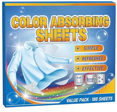 Láminas Atrapa Color Discos Atrapa Tintes y Cuidado Ropa | Láminas Anti Traspaso de Color para Vaqueros, Camisetas, Suéteres, Abrigos, , Plumíferos, Hogar, Dormitorio, Hotel, Viajes