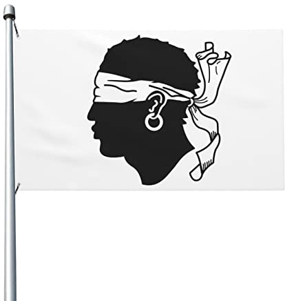 Drapeaux De Jardin Corse (Avant 1755) Bannières Extérieure Décoratif Bannière De Cour Pour Carnavals Extérieurs Intérieurs 90X150 CM