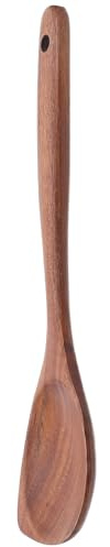 BESPORTBLE Cuillères de Cuisine Bois Ustensiles à Manche Ergonomique pour Servir Ramen et Riz Louches Bois pour Mélanger et Servir Plats