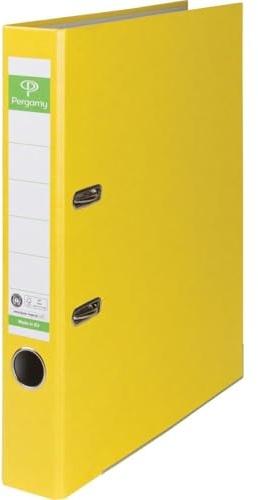 Pergamy 900804 Ordner Recycolor Natura A4 5cm gelb