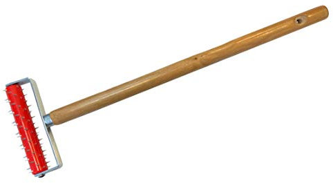 Green Home Stachelwalze Tapeten 150 x 500 mm, Nagelroller, Igelwalze, Tapetenigel zum Perforieren von Tapeten – Tapezierwerkzeug Nagelwalze Igelroller Tapezieren Stachelroller mit Holzgriff