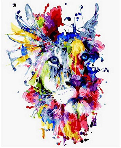 NNNGTAOCER Puzzle Adulte 1000 Pièces Paysage Puzzle en Bois Puzzle en 3D Animaux sur pour Lion Coloré DIY Art Moderne Cadeau Spécial Déco Maison,75X50Cm