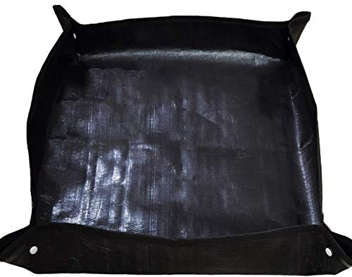 FAMLEAF 99 x 99 cm Pflanzen-Umtopfmatte, wasserdicht, dickes Polyethylen, für den Innenbereich, Umpflanzen, Anti-schmutzig, Bonsai, Sukkulenten, Umtopfen, quadratische Matte