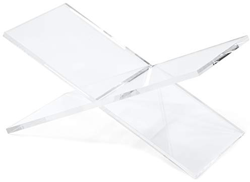 Red Co. Transparenter Buchhalter aus Acryl, transparent, 2 Stück, Leseständer für offene und geschlossene Bücher, Zeitschriften, Lehrbücher, 15,2 x 27,9 x 15,2 cm
