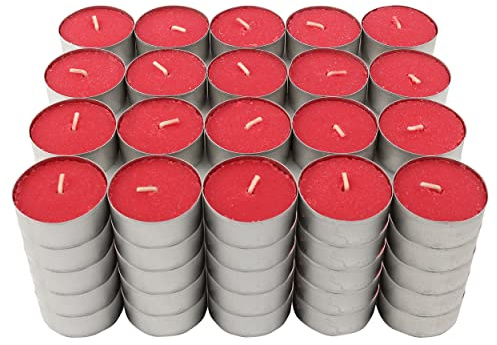 Velas de Té Aromáticas Velas perfumadas - Frutos Rojos Pack 100 Velas