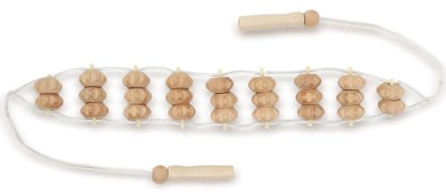Mr. Woodware Rückenmassagegeräte aus Holz – Seilmassagegerät und gebogene Rolle – von Profis empfohlen (Rope Massager)