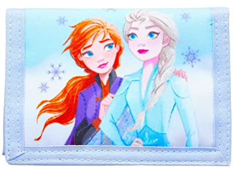 Disney Frozen Believe in The Journey Anna Elsa Girls Tri-Fold Wallet for Kids