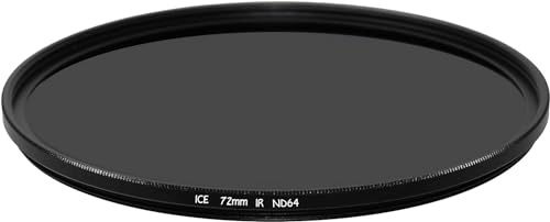 Ice 72mm IR Cut / ND64 MC Filter Hot Mirror + Neutral Density ND1.8 6 Stop Optical Glass