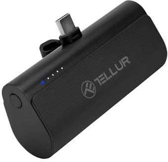 Tellur PD201 Powerbank, 5000mAh, QC3.0 18W + PD20W, USB-C, nero