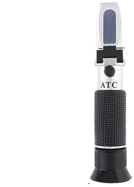 Brix Meter Refractometer, Handrefraktometer, Zuckerkonzentrationsmessgerät, Dichtemesser, 0–32%, Saccharimeter, Zuckertester, Früchte, Trauben for Sugar, Food, Fruit, Beverages Honey