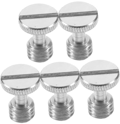 OSALADI 5pezzi Viti Testa Zigrinata Per Treppiede e Monopiede Viti Per Treppiede Di Montaggio Per Fotocamera Compatibili Staffe Per Treppiedi e Piastre Di Montaggio Per Fotocamere