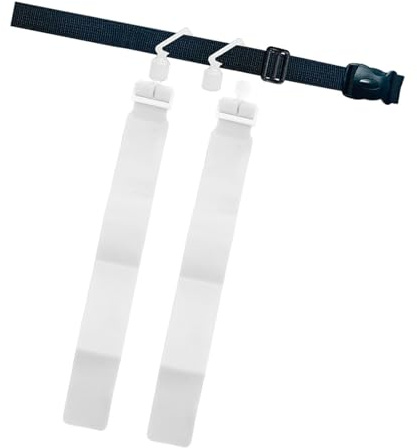 Amagogo Football Belt Flag Rugby Tag Belt Flag Games Training Accessories Players Competition Kids Adults Waist Strap Detachable, White