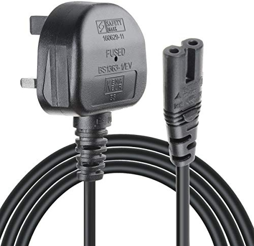 Power Cable for Samsung TV, VSEER Figure 8 IEC60320 C7 Power Lead Wire Electrical Cord Compatible with Samsung, LG,Panasonic,Roku,Sharp,Hisense TV (2M)