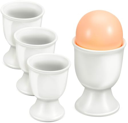 ABOOFAN 4pezzi Portauovo in Supporto per Uova Sode Espositore Individuale Contenitore per Cucina Moderno per Servire Colazione