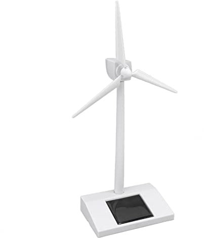 Focket Modelo de Viento con Energía Solar, Modelo de Molino de Viento de Bricolaje, Ciencia Enseñanza de Turbina Eólica Solar de Juguete Educativo para Niños con Energía Solar de