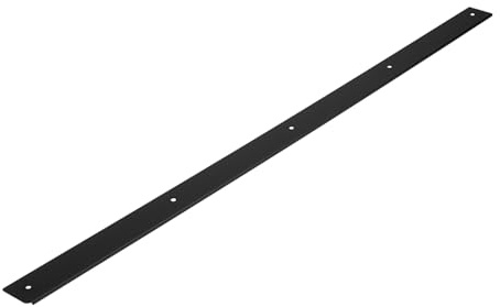 cyclingcolors 1x Jonction plan de travail 38mm profilé baguette de finition rayon 5mm 900mm, gauche noir mat