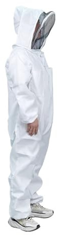 Biodlingskläder Komplett biodlardräkt, professionella skyddshandskar, unisex skyddsslöja(XL)