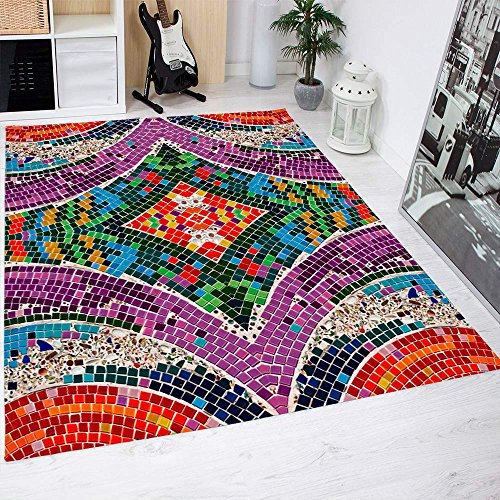 Teppich gresite Rhombus PVC verschiedene Maßnahmen | Teppichboden PVC | Boden vinilico 95 x 133 cm