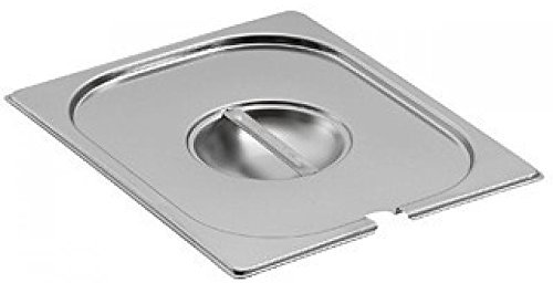 Stainless Steel 1/6 Gastronorm Container Pan Notched Lid, Bain Marie, Gastro Food