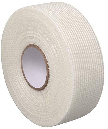 Ruban grillagé autocollant 20 m x 48 mm pour pontage des fissures dans les cloisons sèches Bande de tissu pour plaques de plâtre