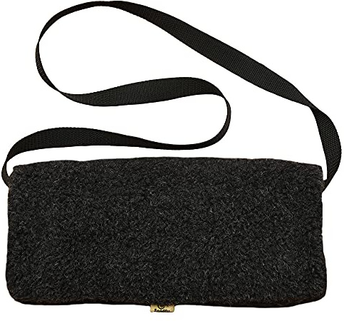 SamWo,Schafwoll-Muff aus natürlicher Schafschurwolle mit Baumwollkordel (anthrazit XL)