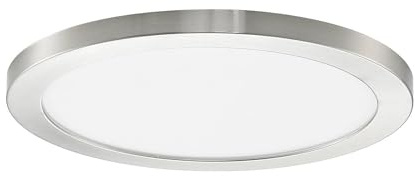 PRIOS LED Deckenleuchte Aureka (Modern) in Alu aus Aluminium (1 flammig,) - Lampe Deckenlampe Wohnzimmerleuchte
