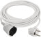 EMOS - Rallonge IP20 7 m - 1 Prise Schuko - 250 V, 16 A, 3680 W - Isolation PVC de Haute qualité - H05VV-F3G 1,5 mm² - Protection renforcée Contre Les Contacts - pour l'intérieur - Blanc