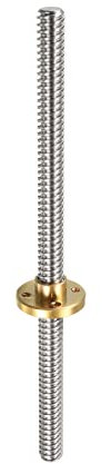 Rebower Komplett mit Gewinde Stab 304 Edelstahl Stab Nieten(mit Kupfer Nut) [für Aufhänger und Klammern und U-Bolzen] - 150mm T8 Abstand 2mm Leitung/Silber