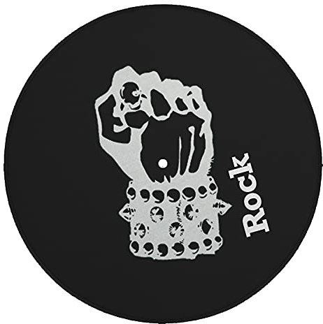 Next Ferry Slipmat - Rock - Filz Plattenspieler Matte 30 cm (12 Zoll) | DJ Plattentellerauflage 2,5 mm für Plattenspieler & Turntables - für präzises Scratchen & Backspin - bedruckt in Deutschland