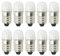 GutReise E10 geführte Birnen, 10pcs 220 Volt kalt weiß E10 Ersatz Birnen Miniatur Schraube Unterhaltungslichter 1Watt 65Lm (220V Kaltweiß)